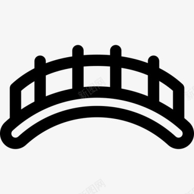 桥梁中国20直线图标图标