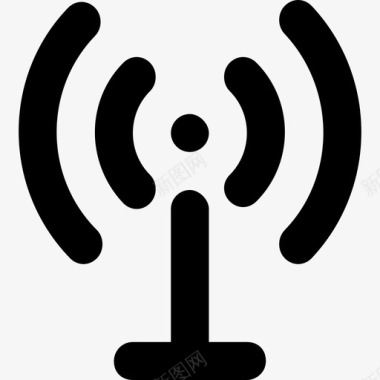 Wifi科技5固态图标图标