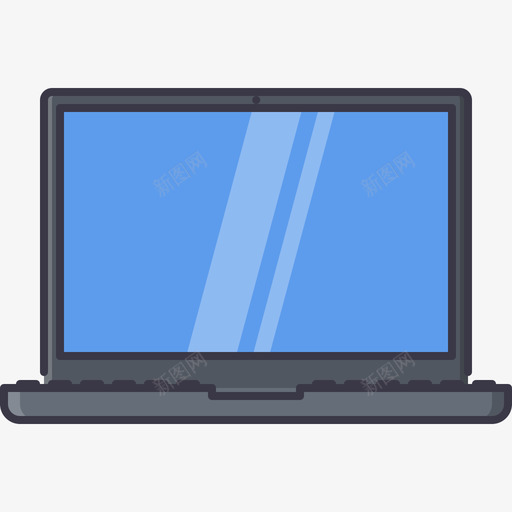 笔记本电脑电子25彩色图标svg_新图网 https://ixintu.com 彩色 电子25 笔记本电脑