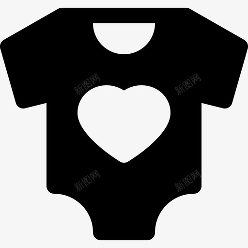 婴儿装衣服45填充图标svg_新图网 https://ixintu.com 填充 婴儿装 衣服45