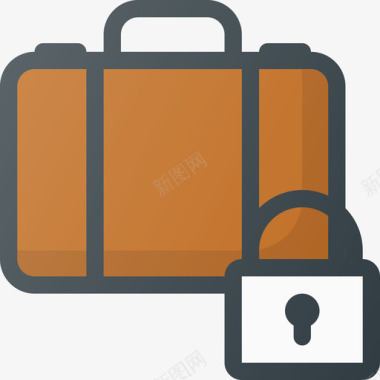 行李机场和航站楼线颜色图标图标