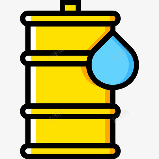 桶装生态42黄色图标svg_新图网 https://ixintu.com 桶装 生态42 黄色