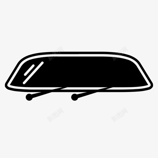 车窗玻璃汽车零件字形图标svg_新图网 https://ixintu.com 汽车零件字形 玻璃 车窗