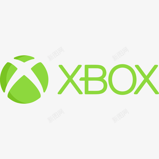 Xbox视频游戏徽标扁平图标svg_新图网 https://ixintu.com Xbox 扁平 视频游戏徽标