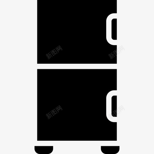 冰箱家用电器2填充图标svg_新图网 https://ixintu.com 冰箱 填充 家用电器2
