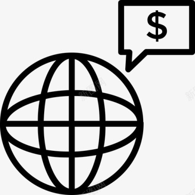 全球商业和金融31浅圆形图标图标