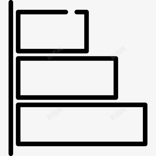 左对齐编辑工具6线性图标svg_新图网 https://ixintu.com 左对齐 矢量编辑工具6 线性