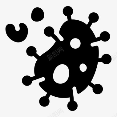 疾病和病毒细菌感染图标图标