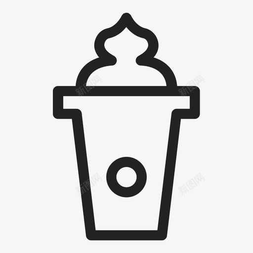 饮料咖啡厅纸杯图标svg_新图网 https://ixintu.com 咖啡厅 外卖 纸杯 饮料