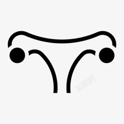 女性生殖器官子宫女性生殖器官图标高清图片