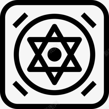 以色列星星象征图标图标