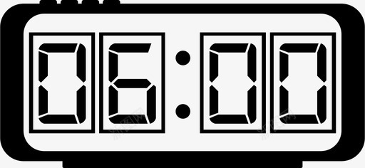 数字钟闹钟警报图标svg_新图网 https://ixintu.com 数字钟 警报 计时器 闹钟