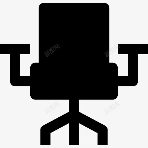 椅子家居元素2实心图标svg_新图网 https://ixintu.com 实心 家居元素2 椅子