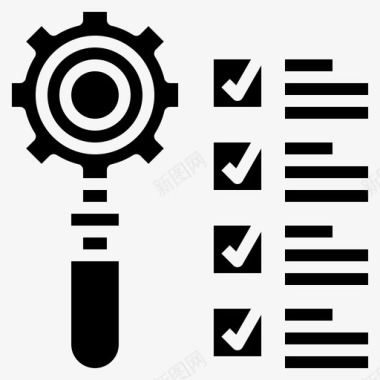 分析检查表数据图标图标