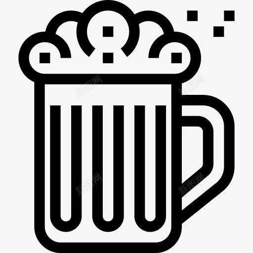 啤酒食品和饮料13线性图标svg_新图网 https://ixintu.com 啤酒 线性 食品和饮料13