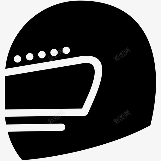 头盔防护装置骑手图标svg_新图网 https://ixintu.com 头盔 安全 防护装置 骑手