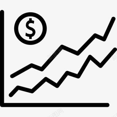 货币银行和金融16线性图标图标