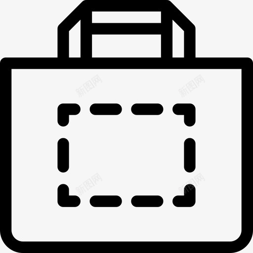 购物袋印刷品18线性图标svg_新图网 https://ixintu.com 印刷品18 线性 购物袋