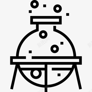 烧瓶化学11线性图标图标