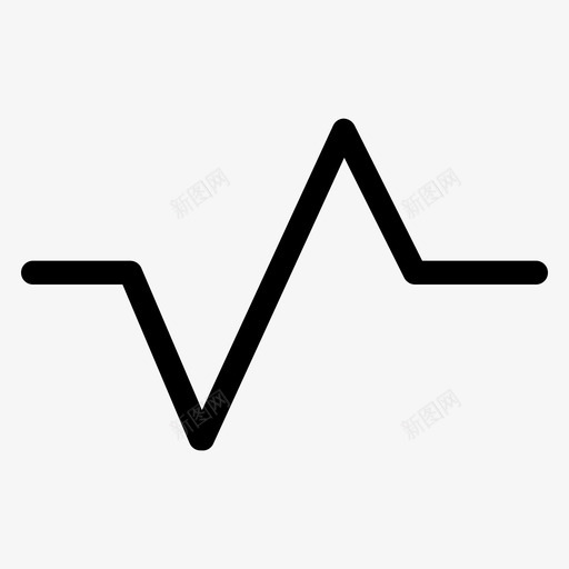 脉搏分析心跳图标svg_新图网 https://ixintu.com 分析 医疗 心跳 监护仪 脉搏 速率