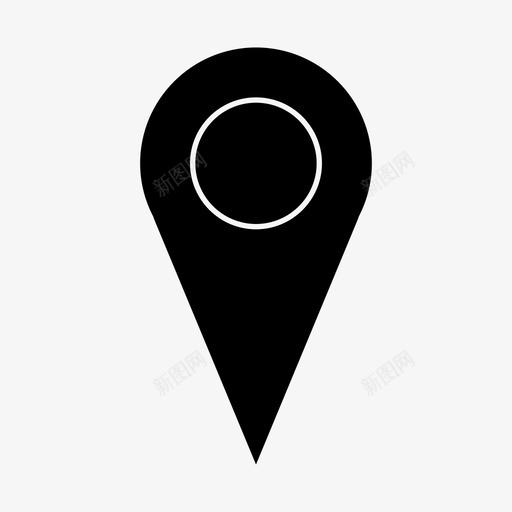 位置区域地图针图标svg_新图网 https://ixintu.com 位置 办公室标志符号 区域 地图针
