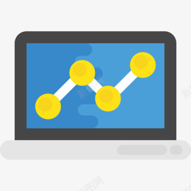 笔记本电脑搜索引擎优化和营销15扁平图标图标