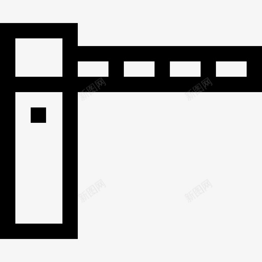 栅栏城市24直线图标svg_新图网 https://ixintu.com 城市24 栅栏 直线