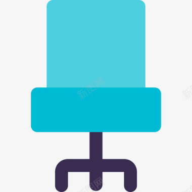 椅子家居元素6扁平图标图标