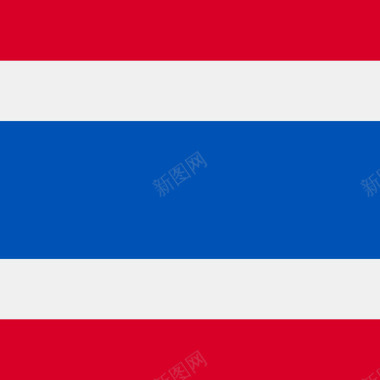 泰国方形国家简单旗图标图标