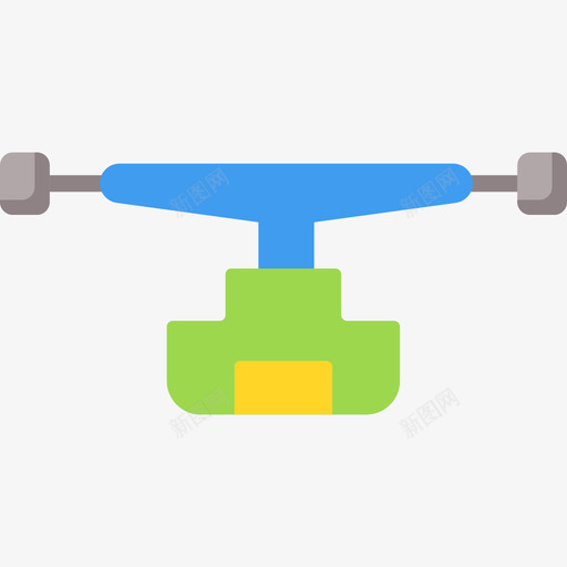 卡车滑板8平底图标svg_新图网 https://ixintu.com 卡车 平底 滑板8