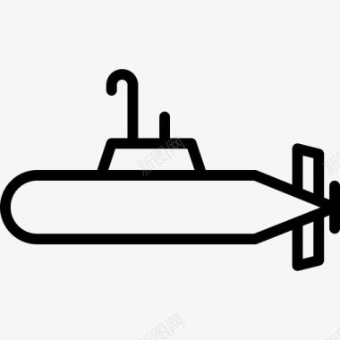 潜艇旅行82直线型图标图标