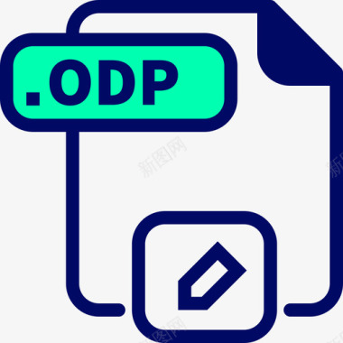 Odp24号文件绿影图标图标