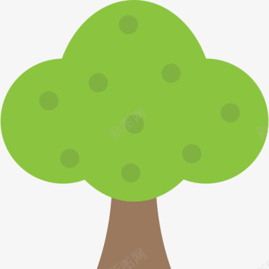树自然31平坦图标图标
