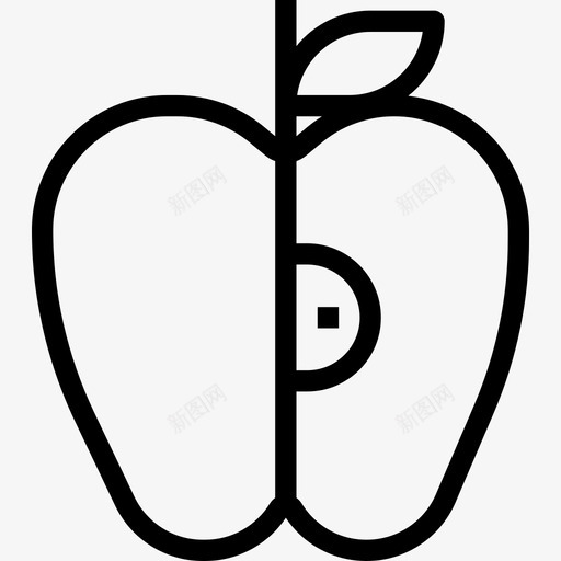 苹果健康5直系图标svg_新图网 https://ixintu.com 健康5 直系 苹果