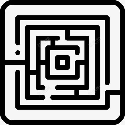 迷宫游戏27直线图标svg_新图网 https://ixintu.com 游戏27 直线 迷宫