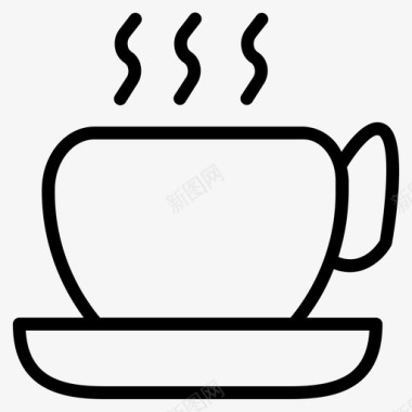 咖啡饮料品类概要图标图标