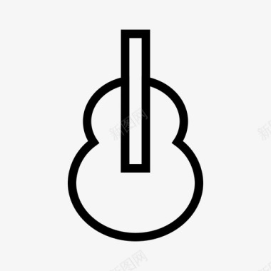 吉他古典音乐乐器图标图标