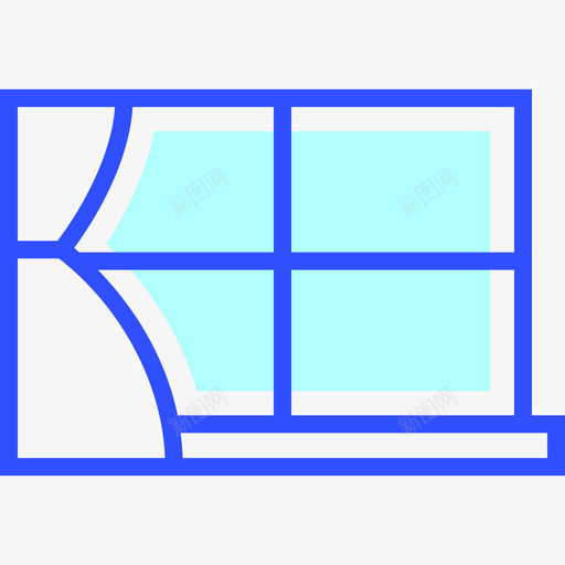 窗户冬季29线性颜色图标svg_新图网 https://ixintu.com 冬季29 窗户 线性颜色