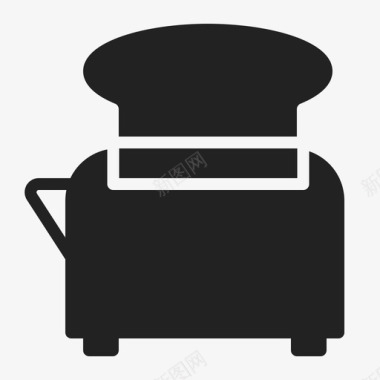 烤面包机烹饪厨房图标图标