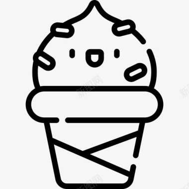 冰淇淋日本20直链图标图标