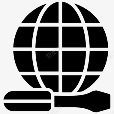全球工程全球服务全球技术图标图标