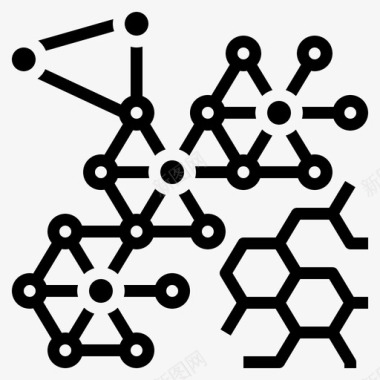 分子结构键化学图标图标