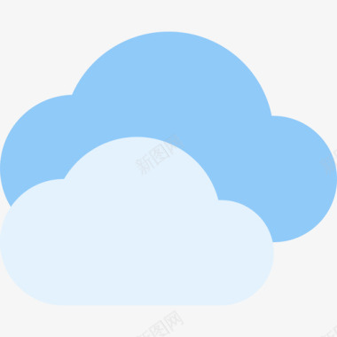 云天气97平坦图标图标