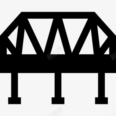 桥梁铁路7填充图标图标