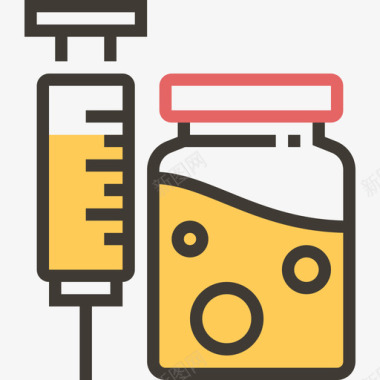 疫苗药房2黄影图标图标