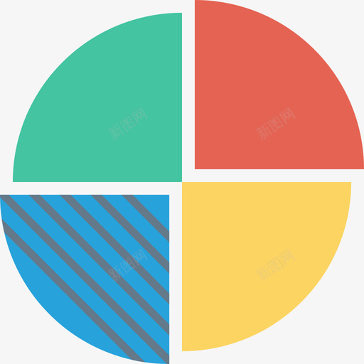 饼图商务和办公16扁平图标svg_新图网 https://ixintu.com 商务和办公16 扁平 饼图