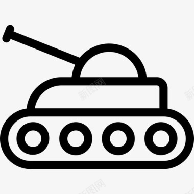 坦克陆军5直线型图标图标