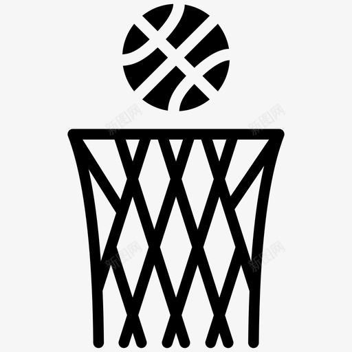 篮球圈篮板篮球球门图标svg_新图网 https://ixintu.com 篮板 篮球圈 篮球字形矢量图标 篮球架 篮球球门 篮球网