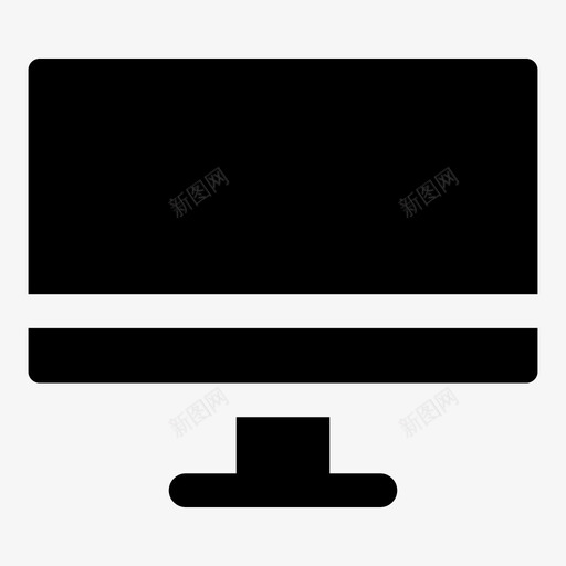 监视器计算机桌面图标svg_新图网 https://ixintu.com 屏幕 桌面 监视器 计算机 设备 设备标志符号
