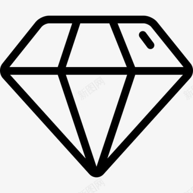 钻石商业80直线型图标图标